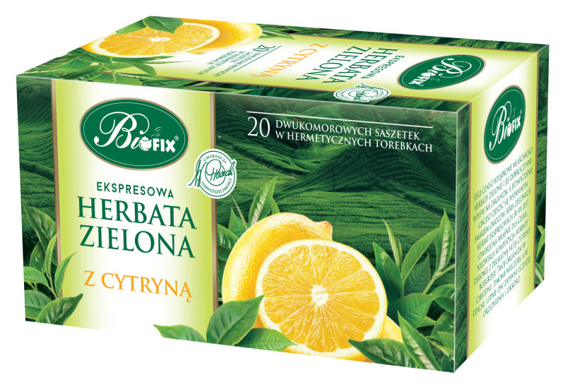 Zdjęcie towaru: Bi fix Premium Zielona z cytryną Herbata ekspresowa