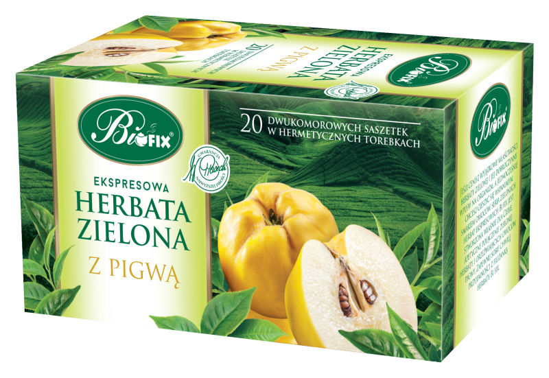 Zdjęcie towaru: Bi fix Premium Zielona z pigwą Herbata ekspresowa