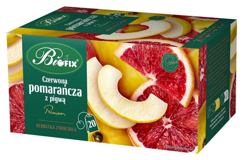 Zdjęcie towaru: Bi fix Premium Czerwona pomarańcza z pigwą Herbatka owocowa ekspresowa