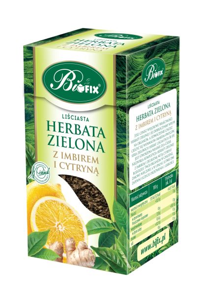Zdjęcie towaru: Bi fix Zielona z imbirem i cytryną Herbata liściasta