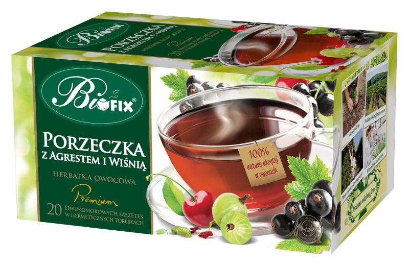 Zdjęcie towaru: Bi fix Premium Porzeczka z agrestem i wiśnią Herbatka owocowa ekspresowa
