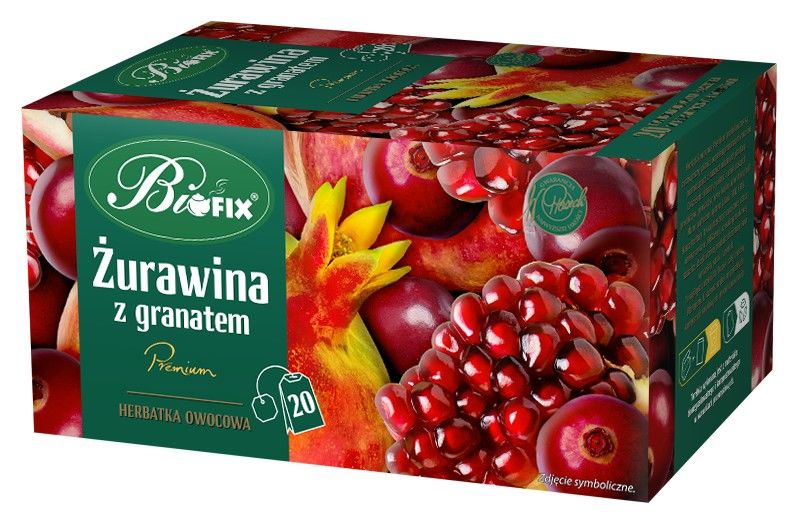 Zdjęcie towaru: Bi fix Premium Żurawina z granatem Herbatka owocowa ekspresowa