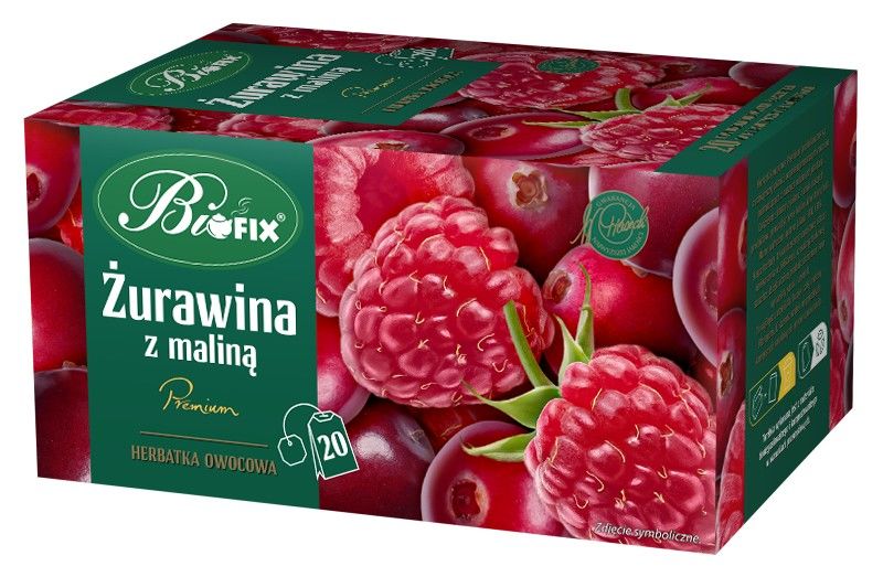 Zdjęcie towaru: Bi fix Premium Żurawina z maliną Herbatka owocowa ekspresowa