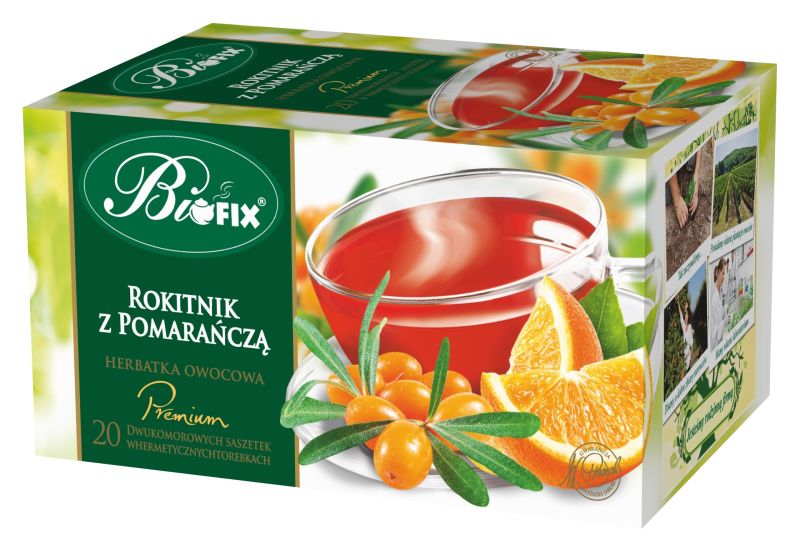 Zdjęcie towaru: Bi fix Premium Rokitnik z pomarańczą Herbatka owocowa ekspresowa