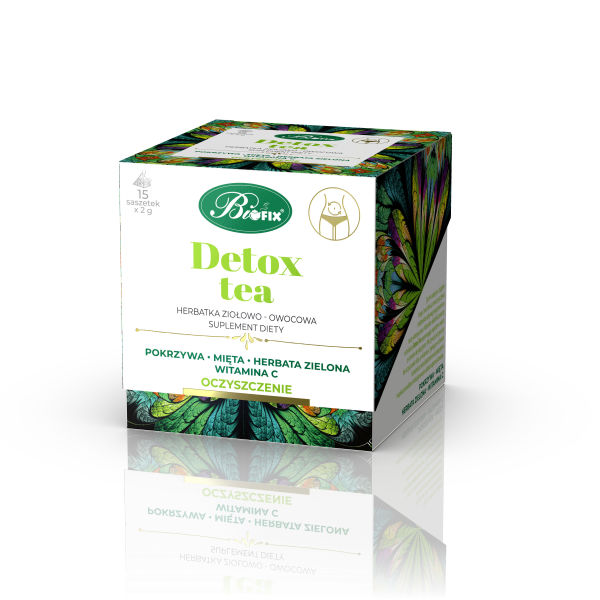 Zdjęcie towaru: Bi fix DETOX TEA Herbatka ziołowo-owocowa Suplement diety OCZYSZCZENIE